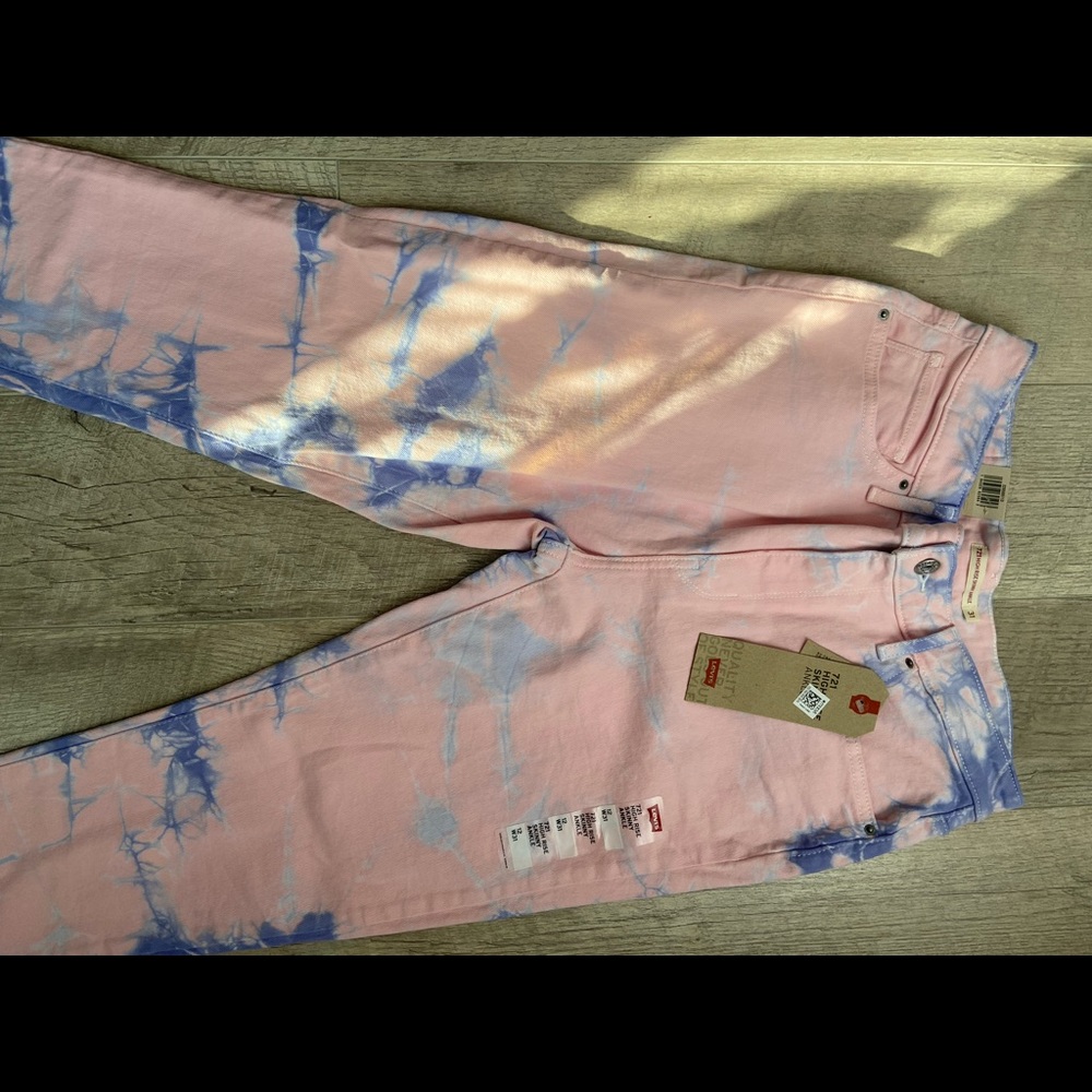 New! Pink/ Purple Levi Jeans